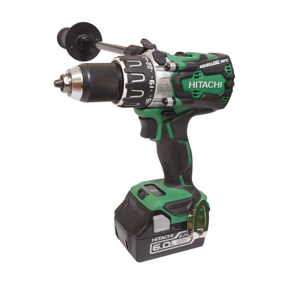 Hitachi 18V Brushless Hammer Drill DV18DBXL/JX with 1,200 in lbs torque ...