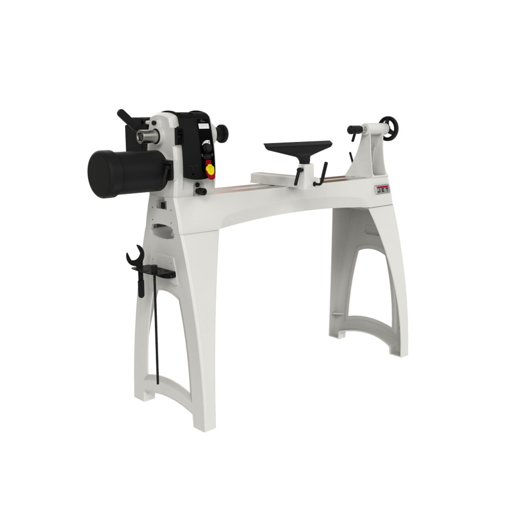 JET’S new 16” x 40” woodworking lathe features sliding, 360 degree
