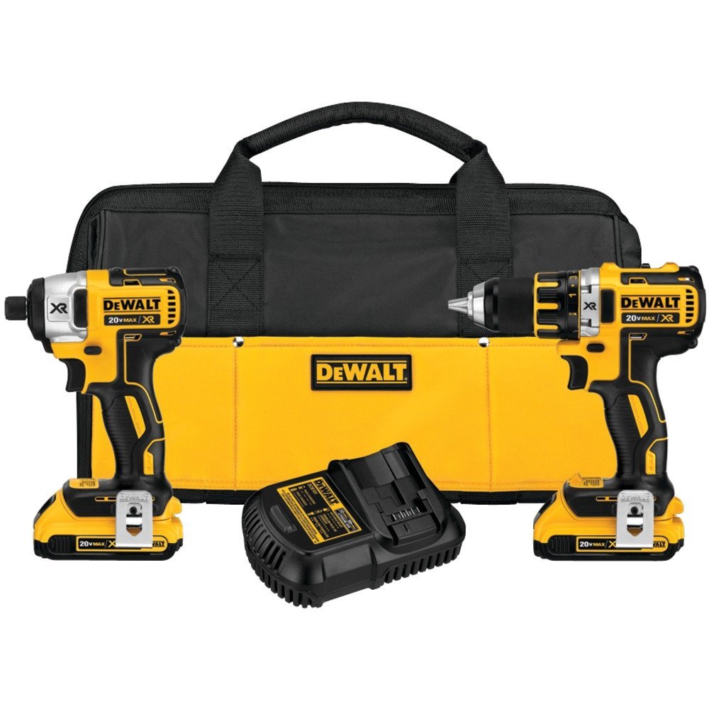  - Dewalt 20V Brushless Compact Drill and Impact Driver Combo kit .