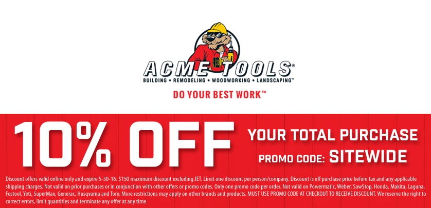 acme 10% off