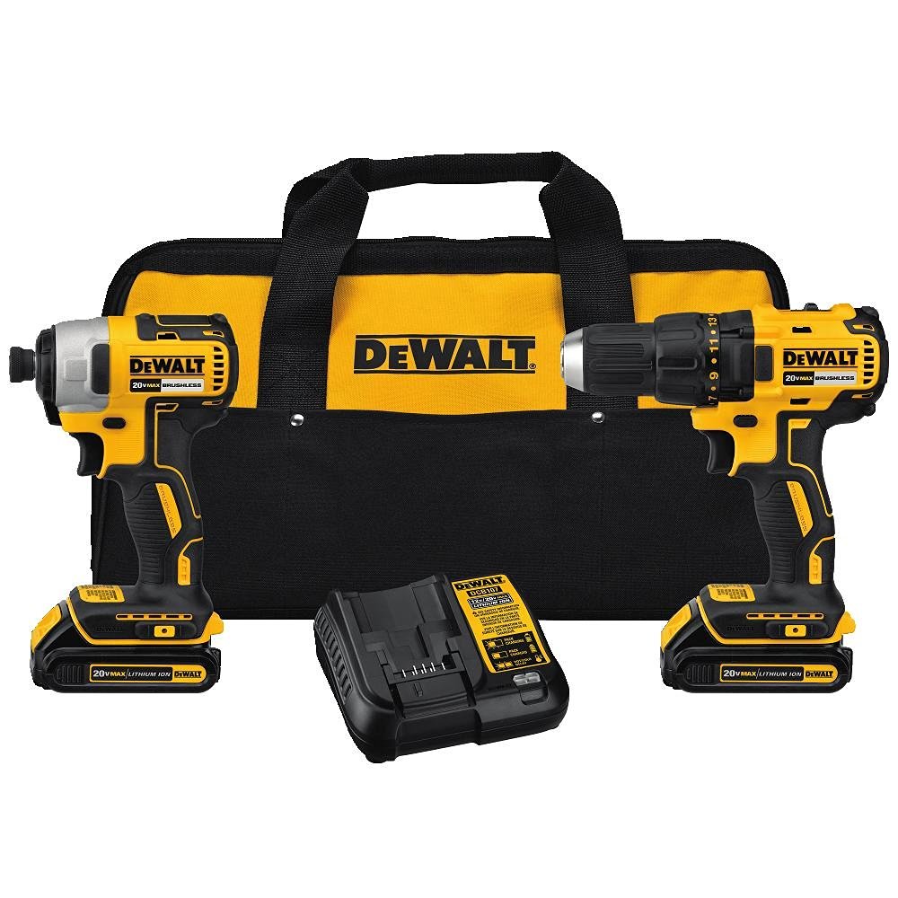 New Budget Dewalt 20V Brushless Drill DCD777 and Impact Driver DCF787