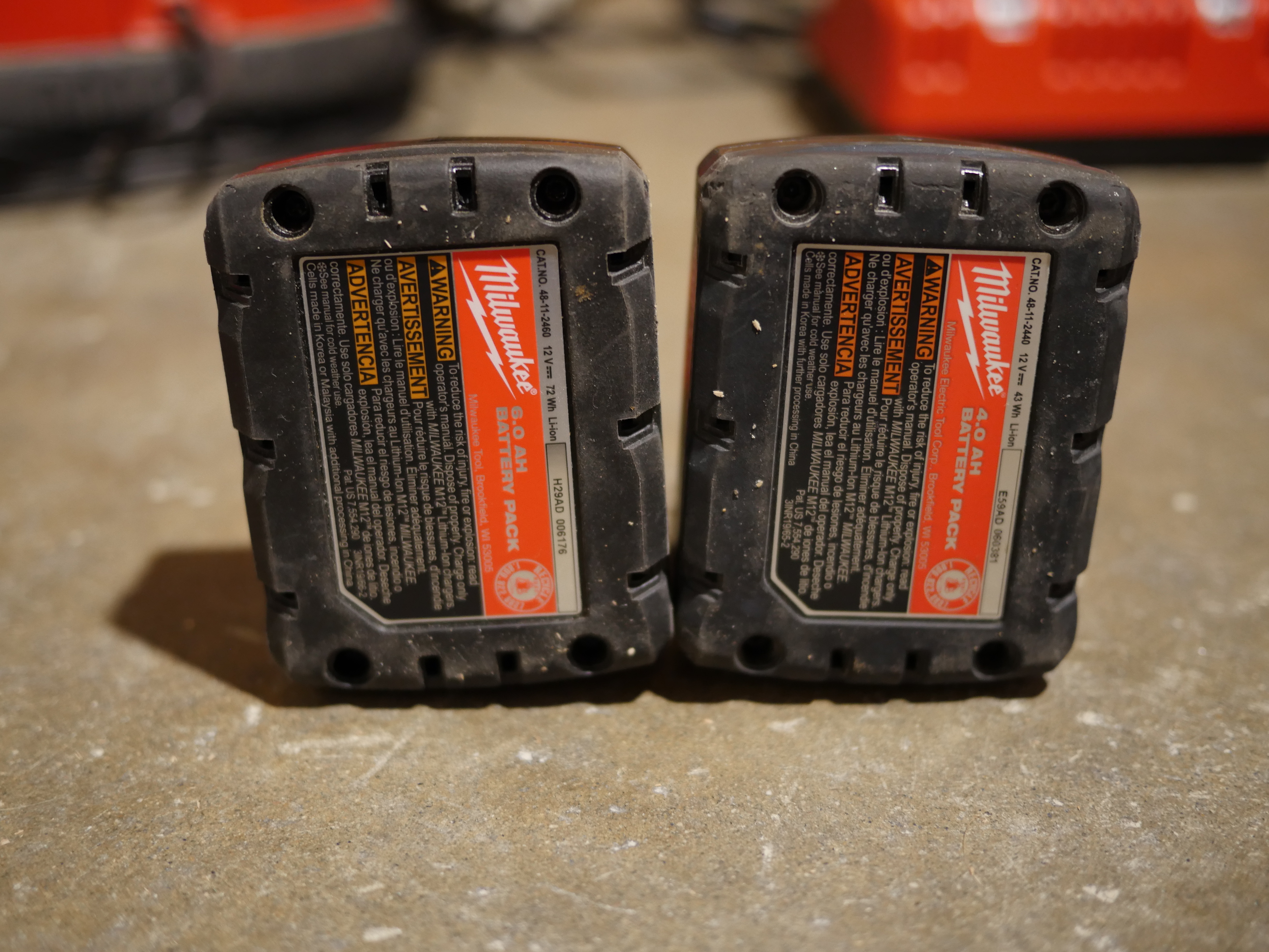 milwaukee 12 volt 6.0 battery