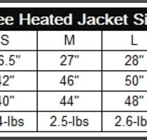 Dewalt Heated Jacket Size Chart