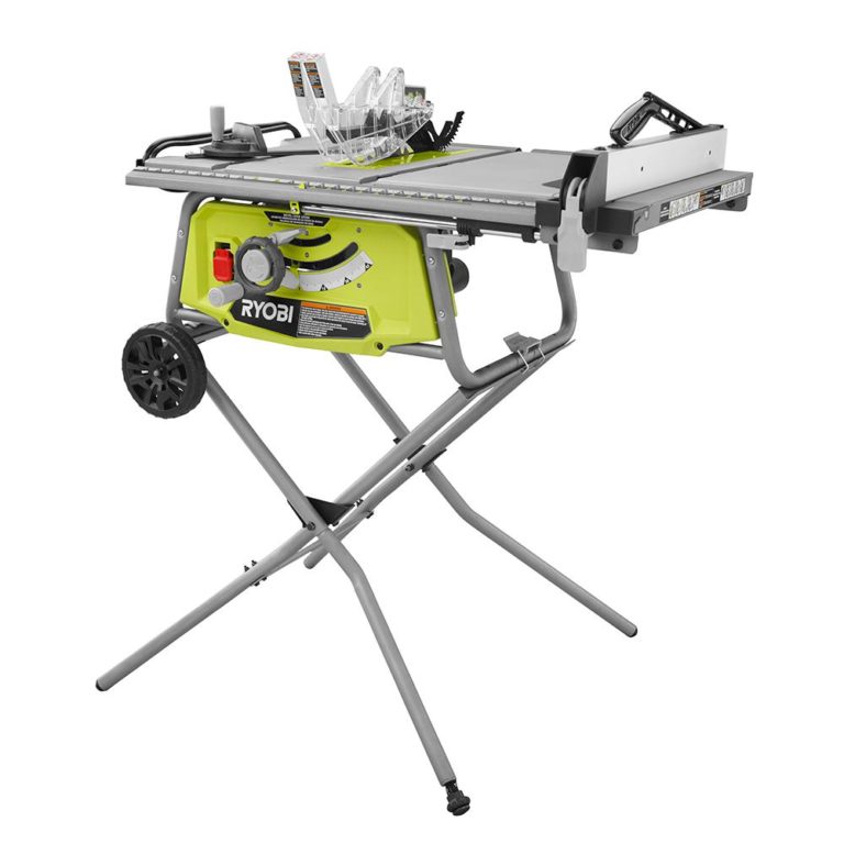 Ryobi RTS22 Roll Cage Frame Table Saw with Rolling Stand - Tool Craze