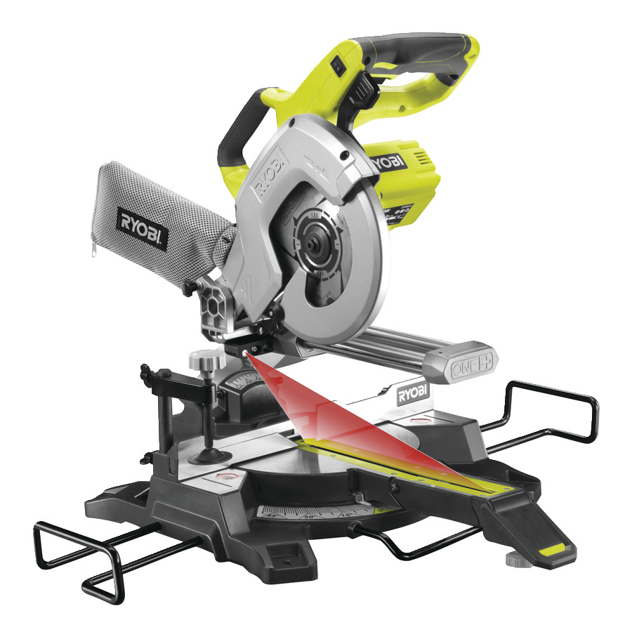 Ryobi 18v Cordless 216mm Sliding Mitre Saw R18ms216 0 Tool Craze