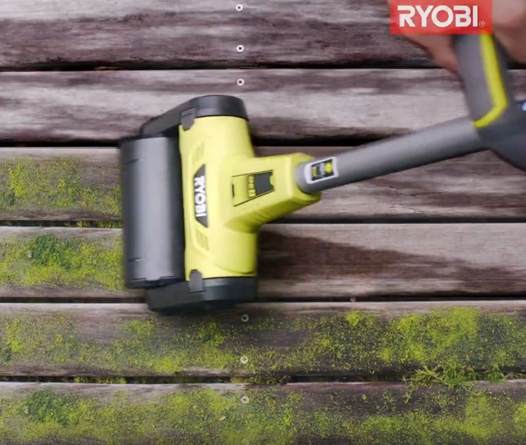 Ryobi 18V patio cleaner moss deck Tool Craze