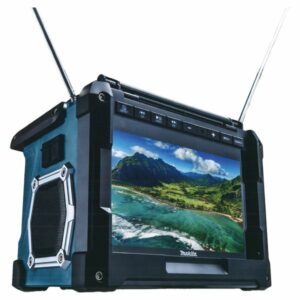 Haut-parleur Sans Fil Makita TV100 - Bluetooth, TV/radio, 10.8-18V, Bleu, 7Wx2