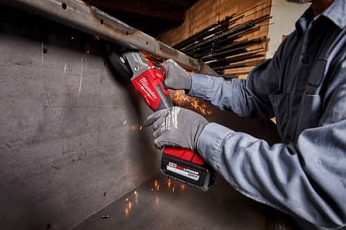 2 New Milwaukee M18 Fuel Braking Grinders with 11 Amp Corded-Like Performance