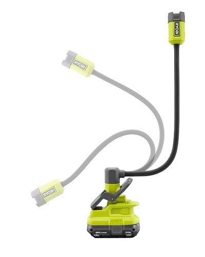 thumbnail image 2 of RYOBI 18V ONE+ Cordless Flexible LED Clamp Light - 400 Lumens With Adjustable Head 2 of 13