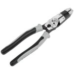 Klein Tools Hybrid Pliers with Crimper Fish Tape Puller and Wire Stripper J2159CRTP
