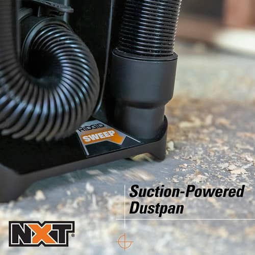 Ridgid 3 Gallon NXT Vac suction powered dust pan