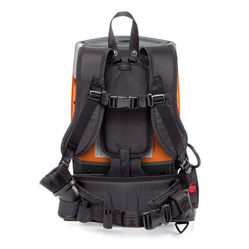 Ridgid 6 quart NXT Backpack Vacuum rear straps