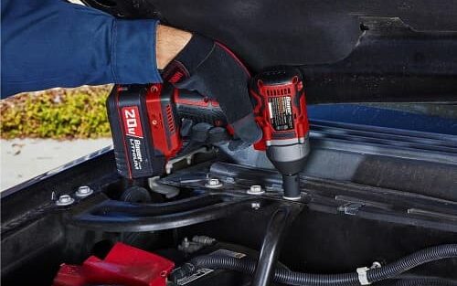 Bauer 20V Brushless 3 Speed Impact Wrench in action