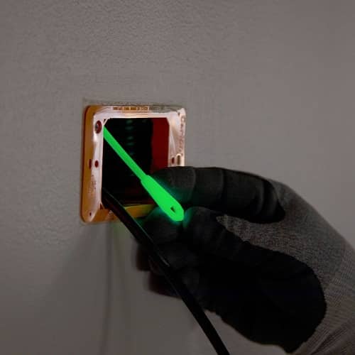 Klein Tools 40 Glow in the Dark Fish Tape 50660 in action 1