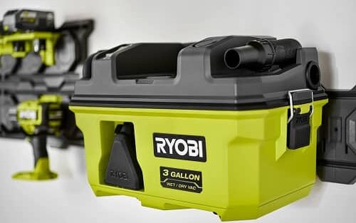Ryobi 18V Link 3 Gallon Wet Dry Vacuum wall mounted