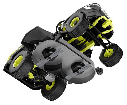 Ryobi 80V HP Brushless 42 Lithium Electric Riding Lawn Tractor under