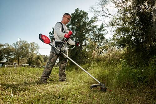 Milwaukee M18 Fuel Brush Cutter 3015-20 in action 1