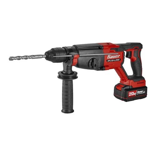 Bauer 20V Compact Drill/Hammer Drill/Hex Driver Combo (Tools Only) – 4-Piece Set