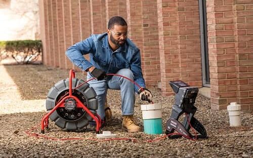 Ridgid SeeSnake Mini Pro Inspection Camera with TruSense Technology in action 3