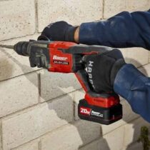 Bauer 20V Brushless 1 Inch SDS Plus Rotary Hammer in action 2