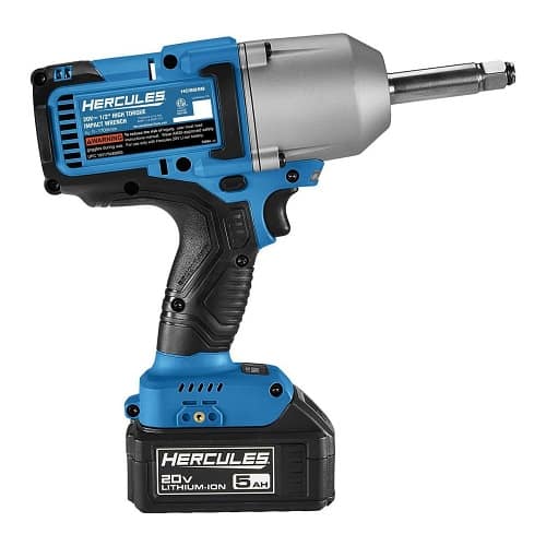 Hercules 20V Brushless 1/2" High Torque Impact Wrench With Extended Anvil side