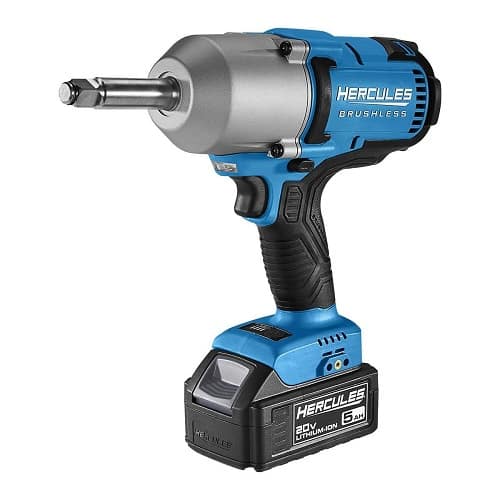 Hercules 20V Brushless 1/2" High Torque Impact Wrench With Extended Anvil