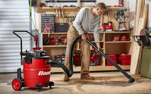 Bauer 16 Gallon Wet Dry Vacuum With Cart