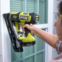 Ryobi 18V HP Brushless Airstrike 15 Ga Angled Finish Nailer PBL375B