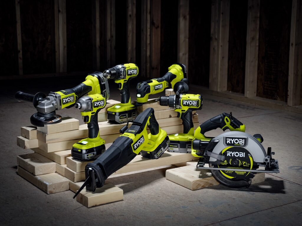 Ryobi 18V Gen II HP Brushless hammer drill impact driver reciprocating circular saw