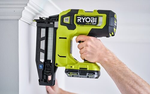 ryobi 18V hp brushless 16ga straight nailer