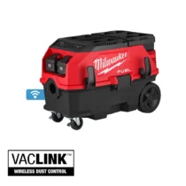 Milwaukee M18 FUEL 9 Gallon Dual Battery Dust Extractor w/ PACKOUT Compatibility and VACLINK Kit 0888-22HD