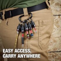 Milwaukee 5 Piece Bit Holder with Carabiner 48-32-4537