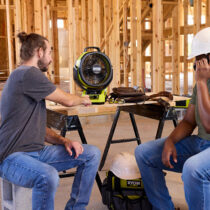 Ryobi 18V HP Brushless Hybrid 9" Oscillating Fan PBLHF01B