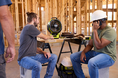 Ryobi 18V HP Brushless Hybrid 9" Oscillating Fan PBLHF01B