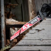 Milwaukee AX with NITRUS Carbide Sawzall Blade for Wood with Nails & Screws