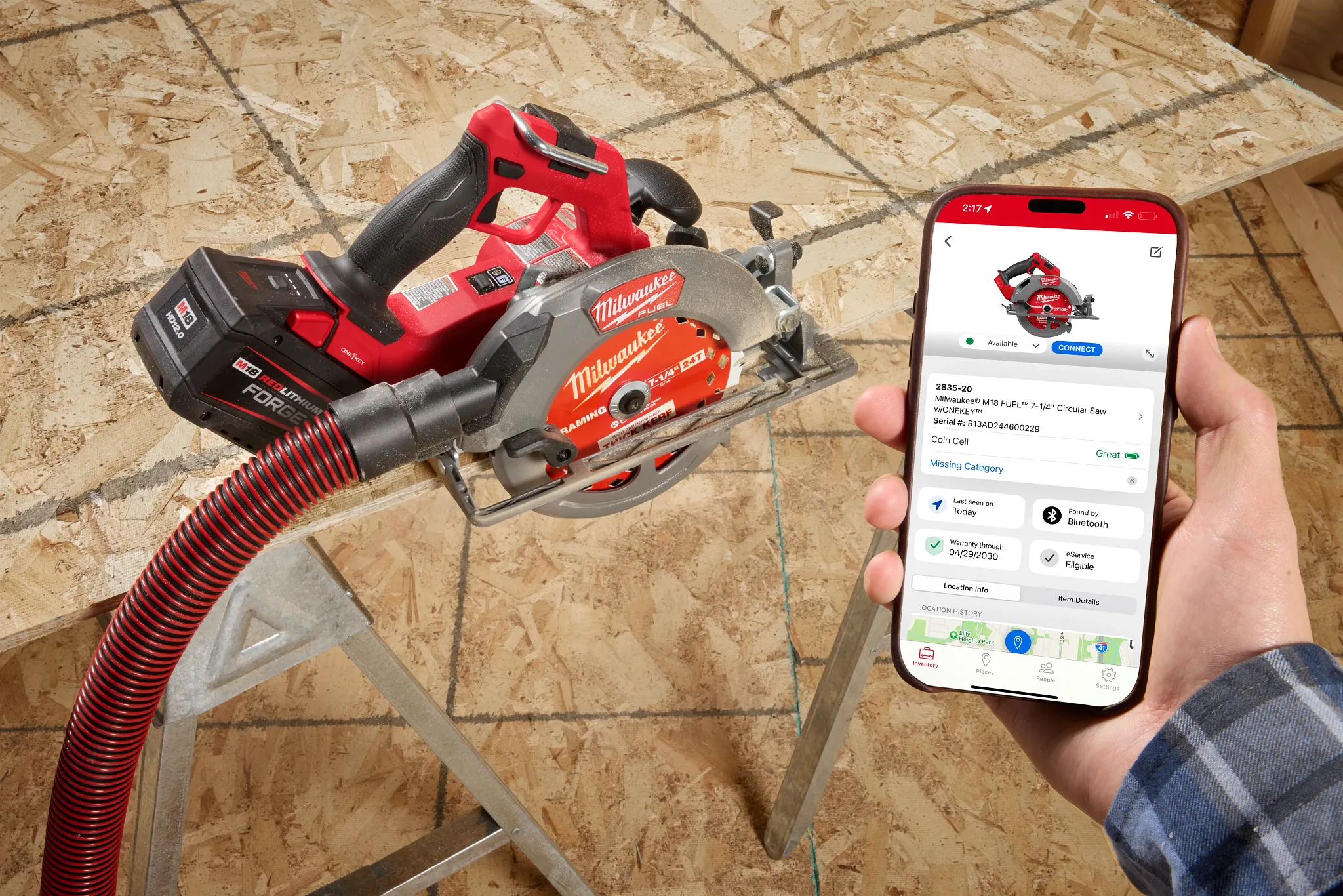 Milwaukee M18 FUEL 7-1/4" Circular Saw with ONE-KEY 2835-21HD