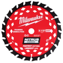 Milwaukee 6-1/2" 24T NITRUS Carbide Framing & Demolition Circular Saw Blade